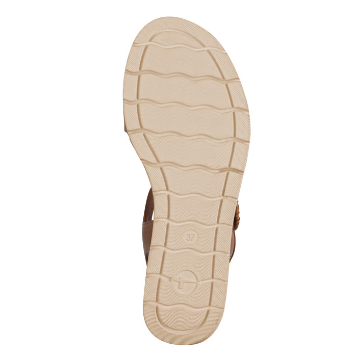 detail Dámské sandály na klínku Tamaris 1-28258-44 305 hnědé