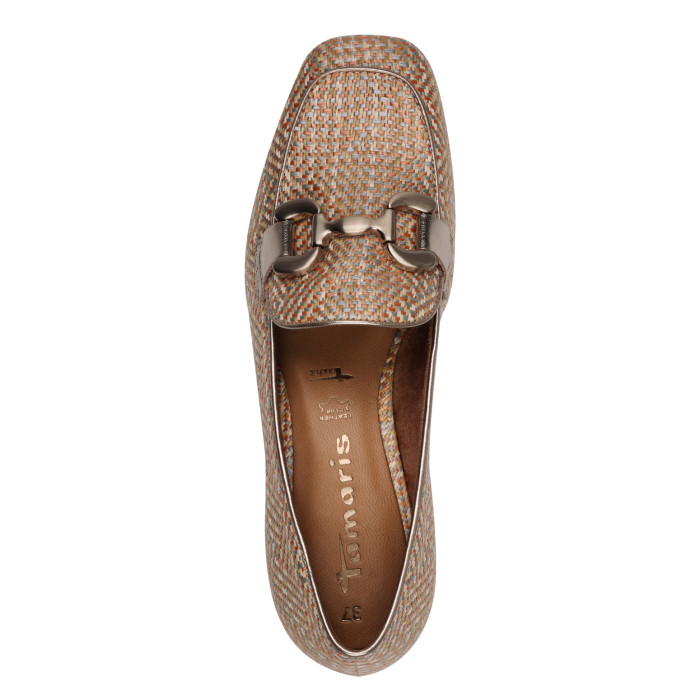 detail Dámské mokasíny na podpatku Tamaris 1-24324-44 988 multicolor