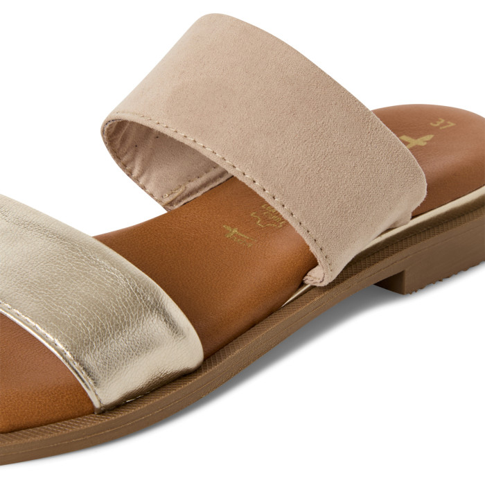 detail Dámské pantofle na podpatku Tamaris 1-27112-44 344 metalické