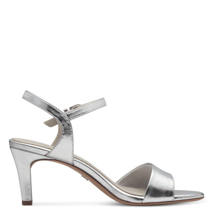 detail Dámské sandály na podpatku Tamaris 1-28008-42 941 stříbrné