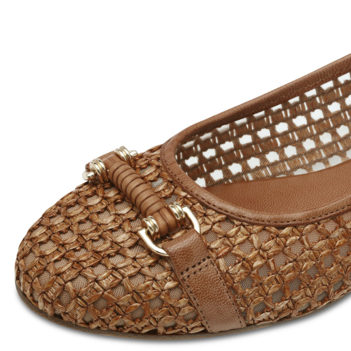 detail Dámské baleríny na podpatku Tamaris 1-22138-44 305 hnědé