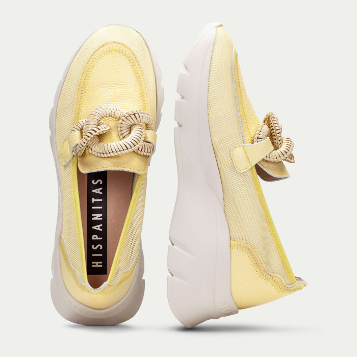 detail Dámské mokasíny na platformě Hispanitas HV254050 žluté