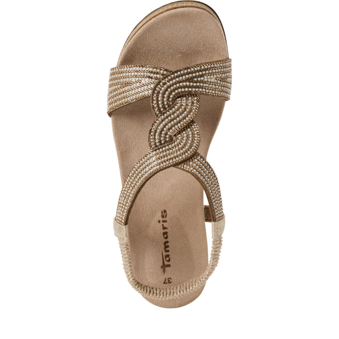 detail Dámské sandály Tamaris 1-28200-44 964 metalické
