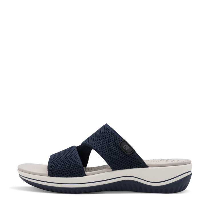 detail Dámské pantofle na klínku Jana 8-27270-43 805 modré