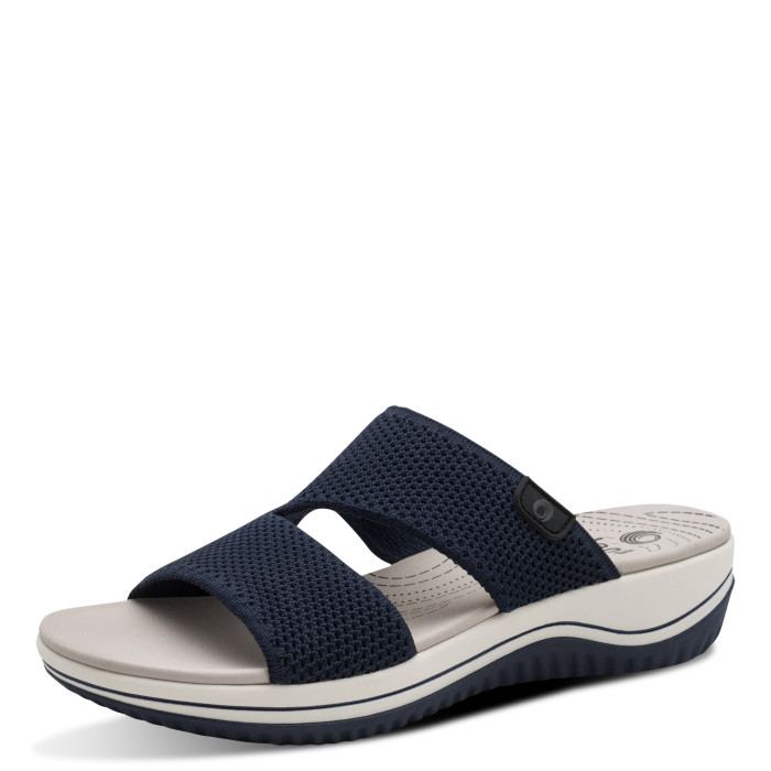 detail Dámské pantofle na klínku Jana 8-27270-43 805 modré