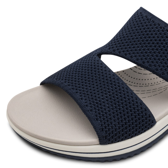 detail Dámské pantofle na klínku Jana 8-27270-43 805 modré