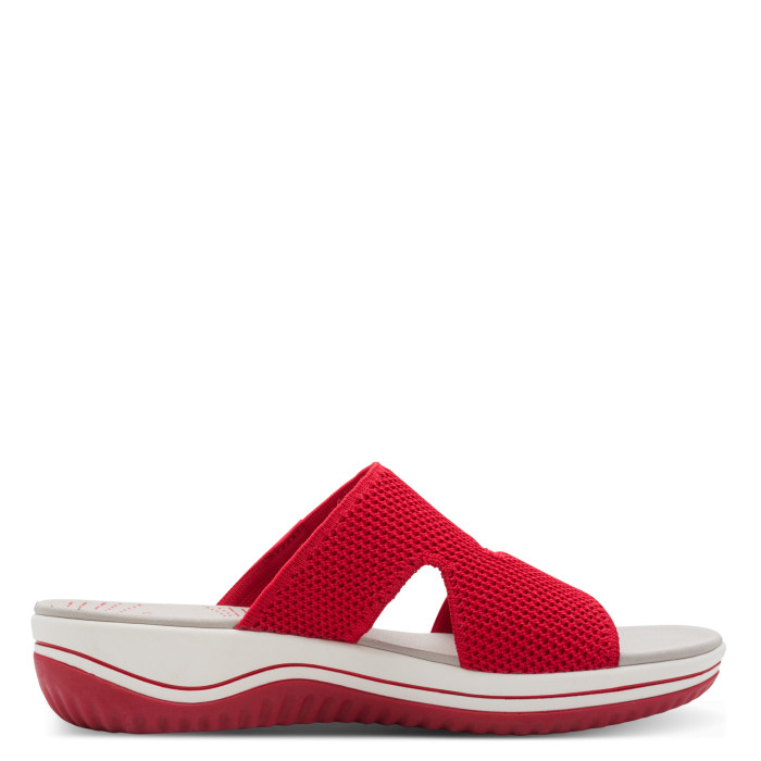 detail Dámské pantofle na klínku Jana 8-27270-43 500 červené