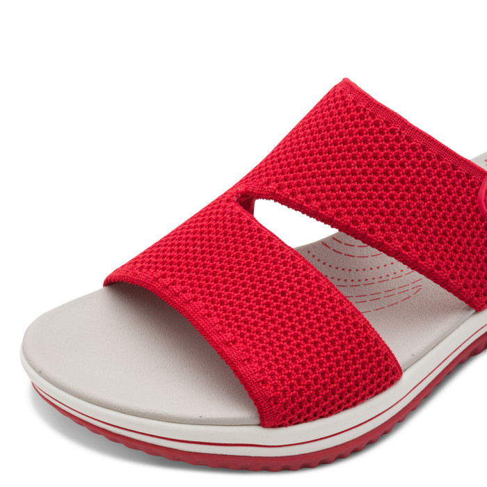 detail Dámské pantofle na klínku Jana 8-27270-43 500 červené