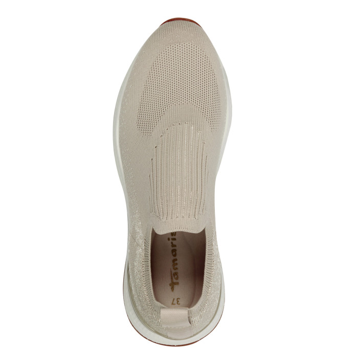 detail Dámské tenisky na klínku Tamaris 1-24752-44 498 béžové
