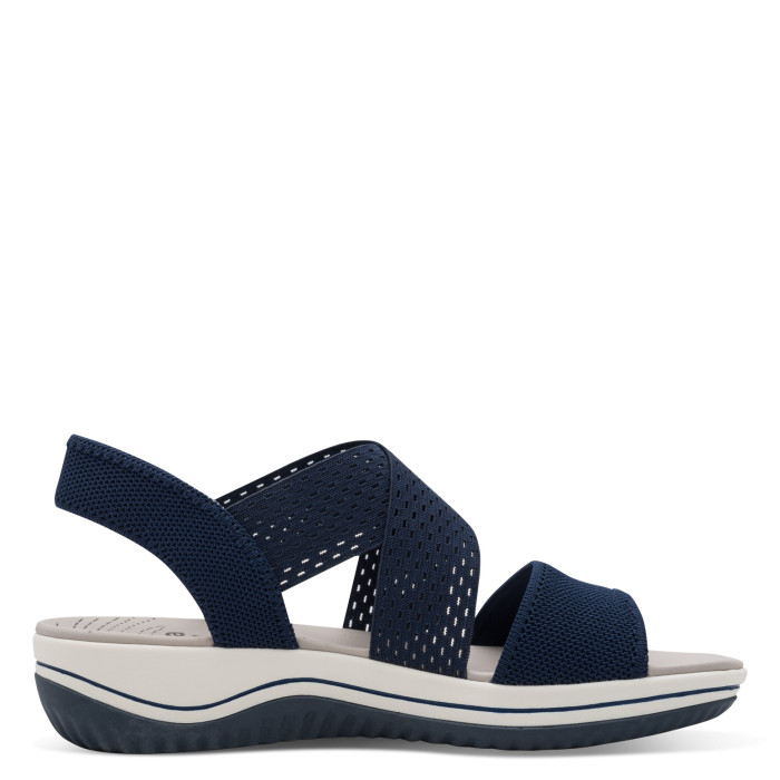 detail Dámské sandály na klínku Jana 8-28768-42 805 modré