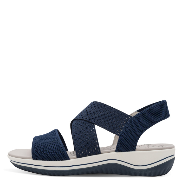 detail Dámské sandály na klínku Jana 8-28768-42 805 modré