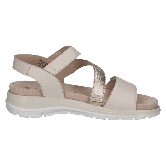 detail Dámské sandály na klínku Caprice 9-28716-44 199 béžové