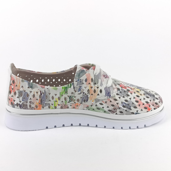 detail Dámské polobotky na klínku Guero G075-0145 multicolor