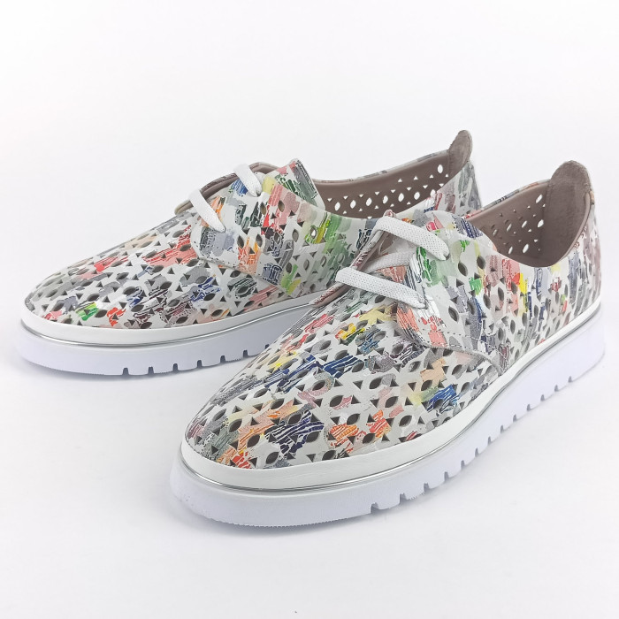 detail Dámské polobotky na klínku Guero G075-0145 multicolor