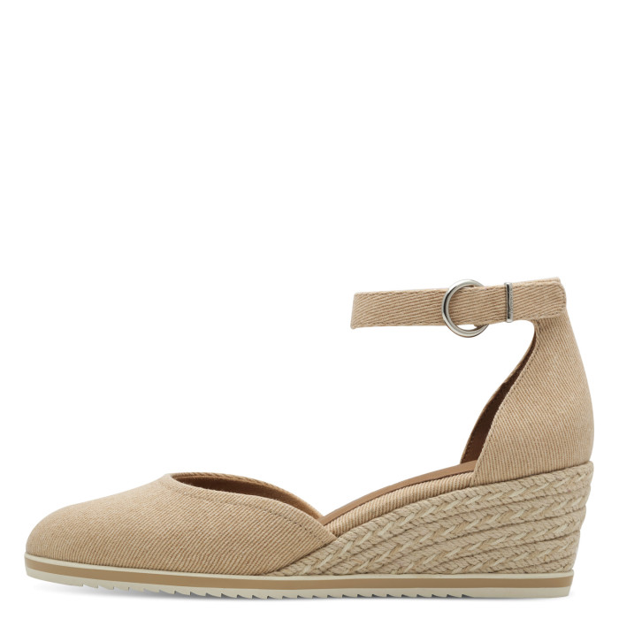 detail Dámské lodičky na klínku Tamaris 1-22319-44 435 béžové