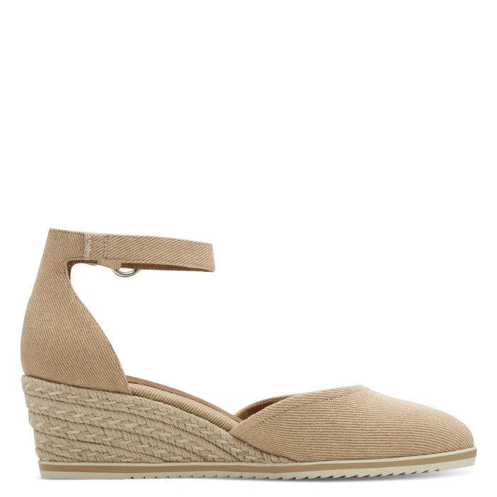 detail Dámské lodičky na klínku Tamaris 1-22319-44 435 béžové