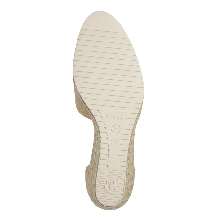 detail Dámské lodičky na klínku Tamaris 1-22319-44 435 béžové