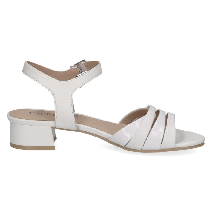detail Dámské sandály na podpatku Caprice 9-28206-44 197 bílé