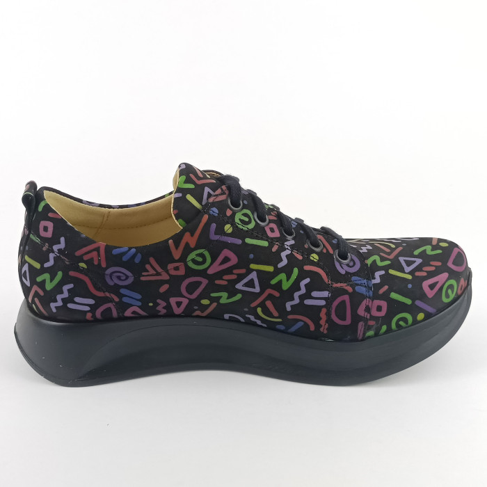 detail Dámské polobotky na platformě Barton 2588 multicolor