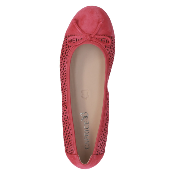 detail Dámské baleríny na podpatku Caprice 9-22185-42 594 růžové