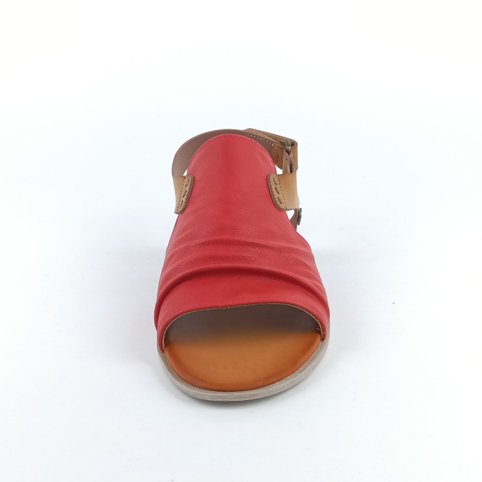 detail Dámské sandály na podpatku Mustang 1388-808-5 červené