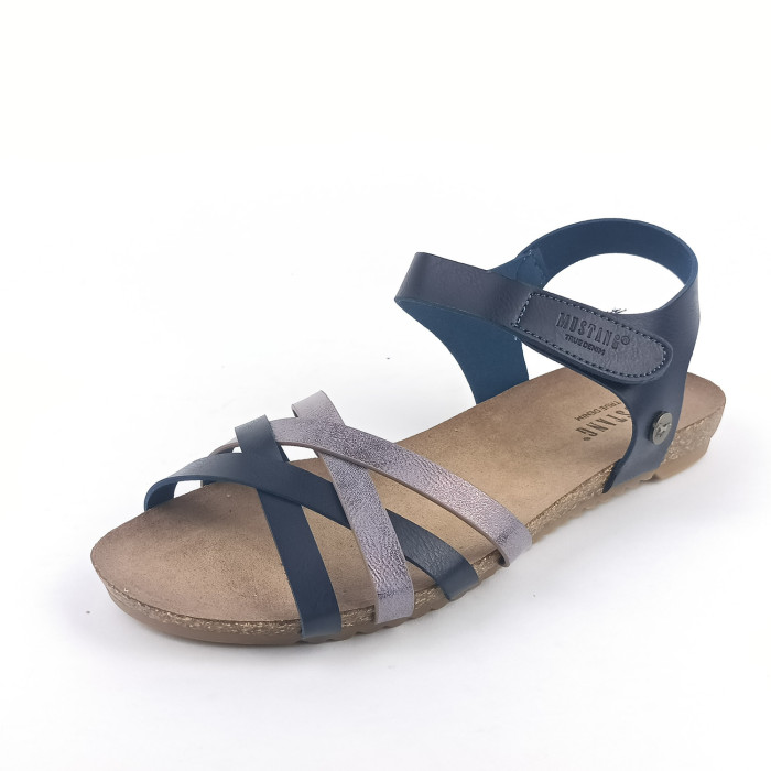 detail Dámské sandály Mustang 1307-811-821 modré