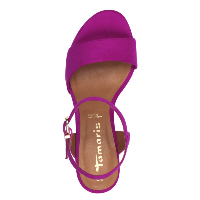 detail Dámské sandály na podpatku Tamaris 1-28028-42 525 růžové