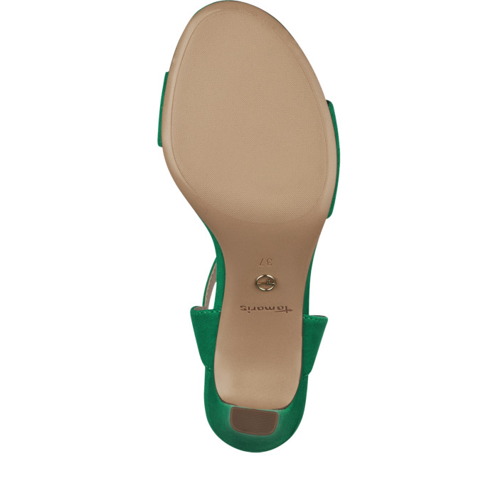 detail Dámské sandály na podpatku Tamaris 1-28028-42 700 zelené
