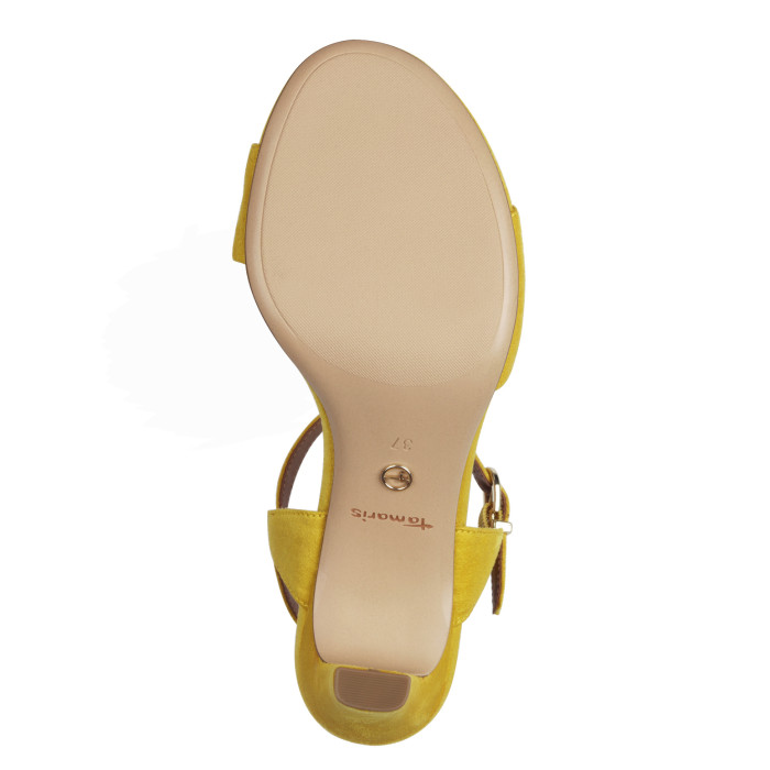 detail Dámské sandály na podpatku Tamaris 1-28028-42 600 žluté
