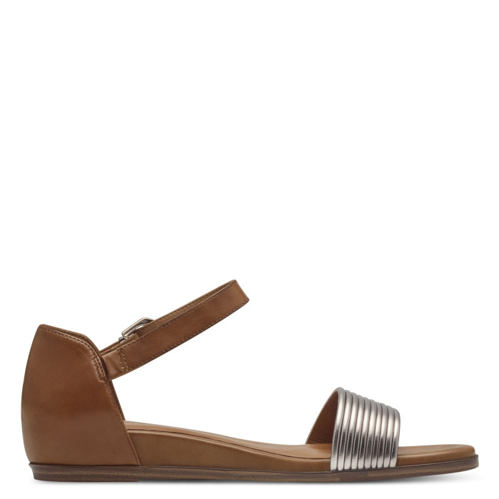 detail Dámské sandály na klínku Tamaris 1-28110-42 392 hnědé