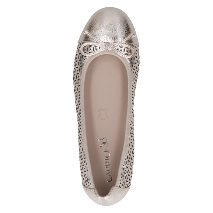 detail Dámské baleríny Caprice 9-22185-42 959 metalické