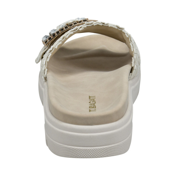 detail Dámské pantofle na platformě Bagatt D31-AK793-5000 béžové