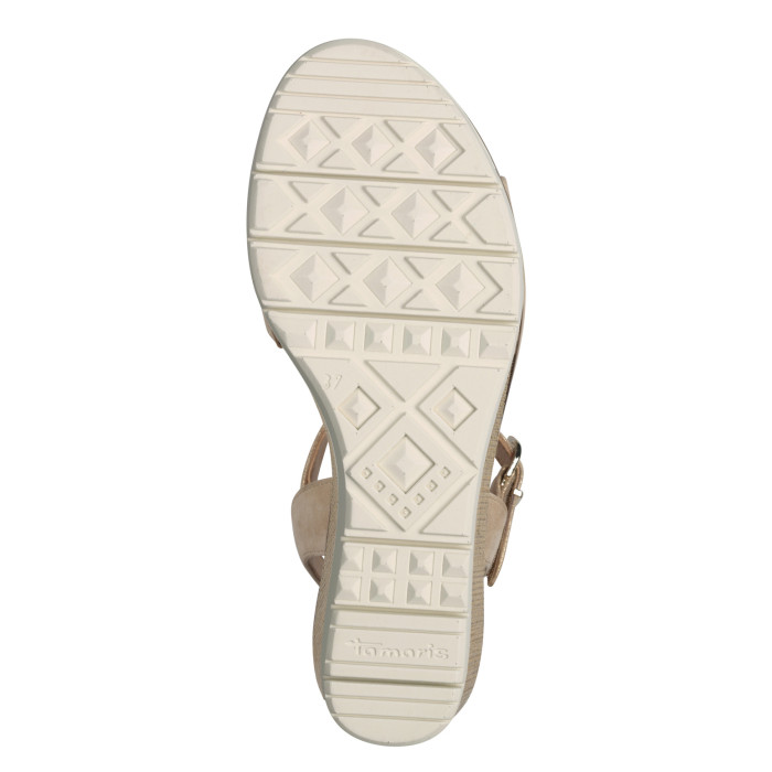 detail Dámské sandály na klínku Tamaris 1-28360-44 179 metalické