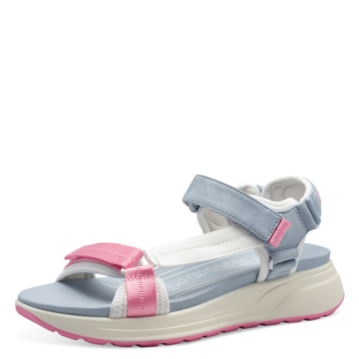 detail Dámské sandály na klínku Tamaris 1-28713-44 895 multicolor