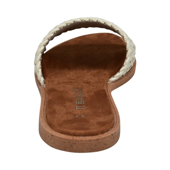 detail Dámské pantofle na podpatku Bagatt D31-AI298-6900 béžové