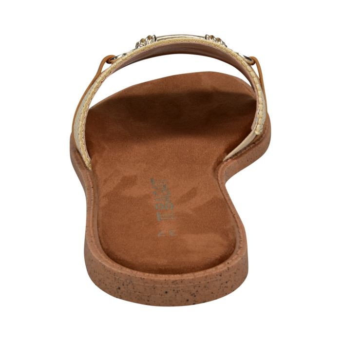 detail Dámské pantofle na podpatku Bagatt D31-AI294-6900 hnědé