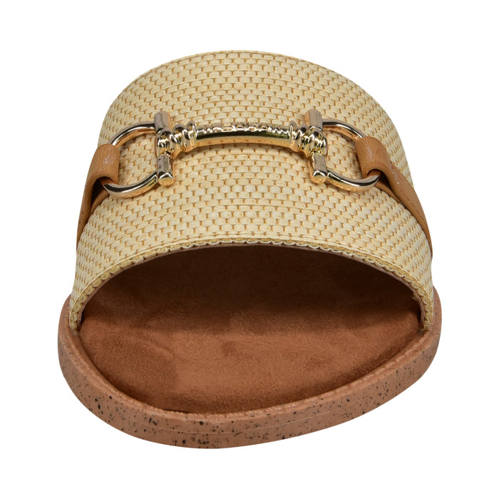 detail Dámské pantofle na podpatku Bagatt D31-AI294-6900 hnědé