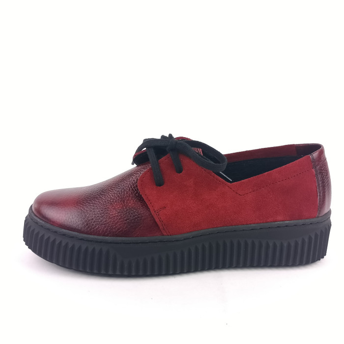 detail Dámské polobotky na platformě Barton 2525 vínové