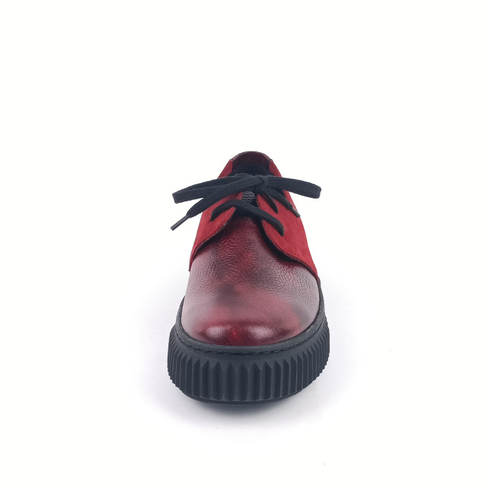 detail Dámské polobotky na platformě Barton 2525 vínové