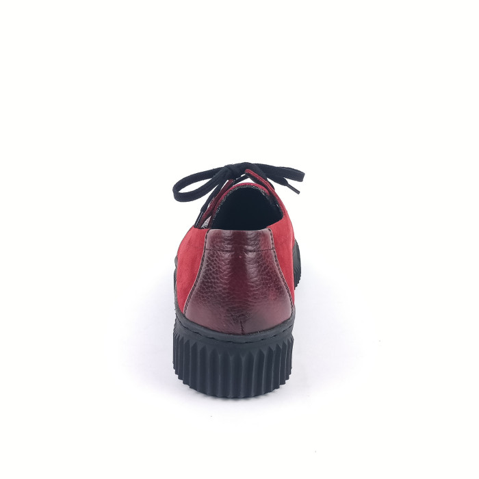 detail Dámské polobotky na platformě Barton 2525 vínové