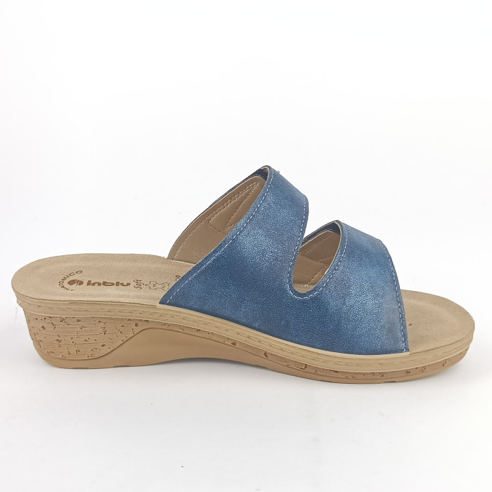detail Dámské pantofle na klínku Inblu PV09 004 C9 modré