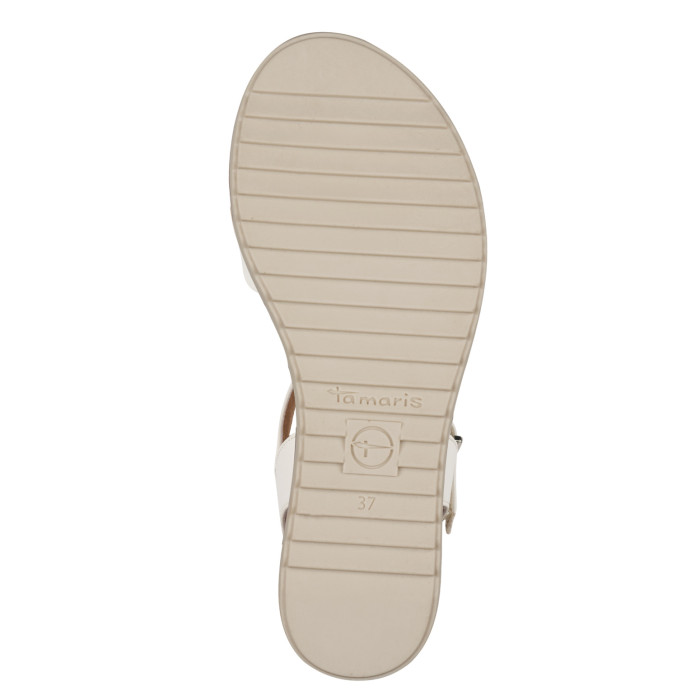 detail Dámské sandály na klínku Tamaris 1-28106-42 100 bílé