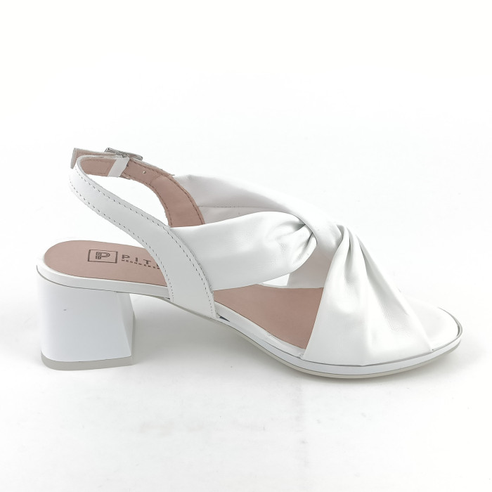 detail Dámské sandály na podpatku Pitillos 10535 bílé