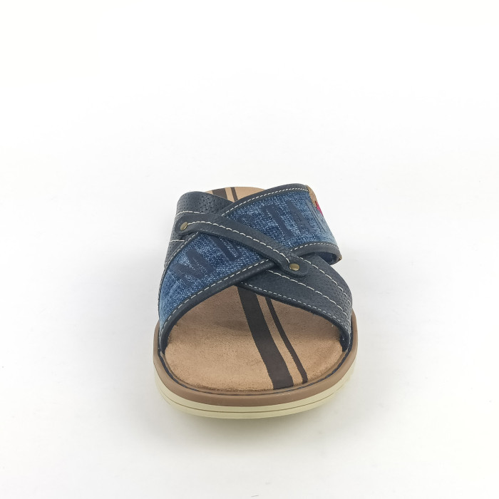 detail Pánské pantofle Mustang 4152-705-820 modré