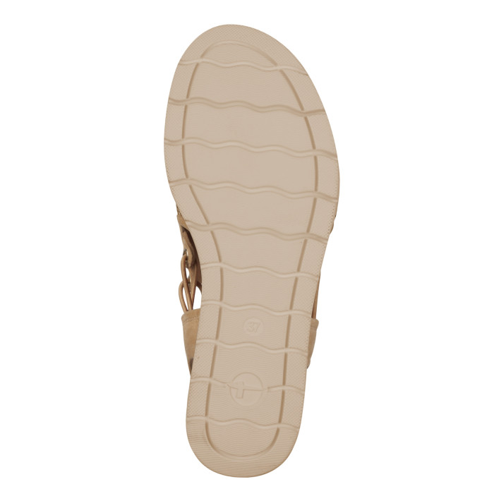 detail Dámské sandály na klínku Tamaris 1-28240-44 435 hnědé