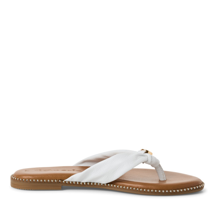 detail Dámské žabky na podpatku Tamaris 1-27126-44 100 bílé