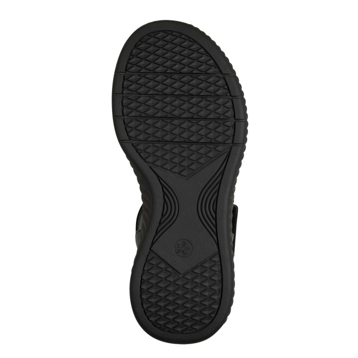 detail Dámské sandály na klínku Jana 8-28765-44 001 černé