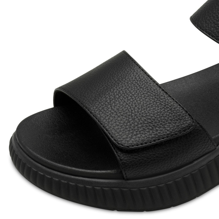 detail Dámské sandály na klínku Jana 8-28765-44 001 černé