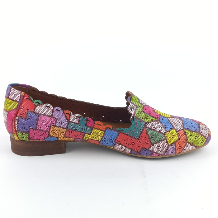 detail Dámské mokasíny na podpatku Kremara 182 704 multicolor