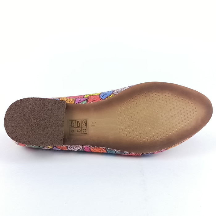 detail Dámské mokasíny na podpatku Kremara 182 704 multicolor